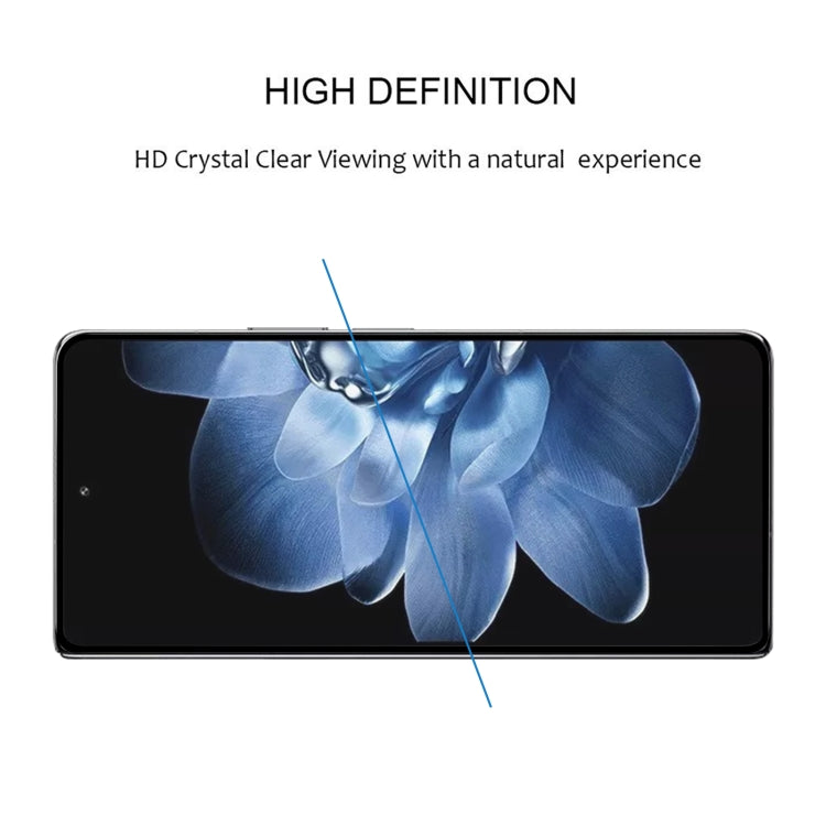 For Xiaomi Mix Fold 4 Full Glue Full Cover Screen Protector Tempered Glass Film - Black