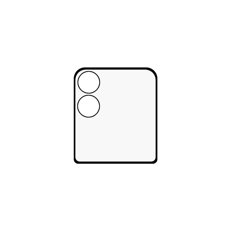 For Xiaomi Mix Flip Folding Screen Edge Glue Full Cover Screen Protector - Black