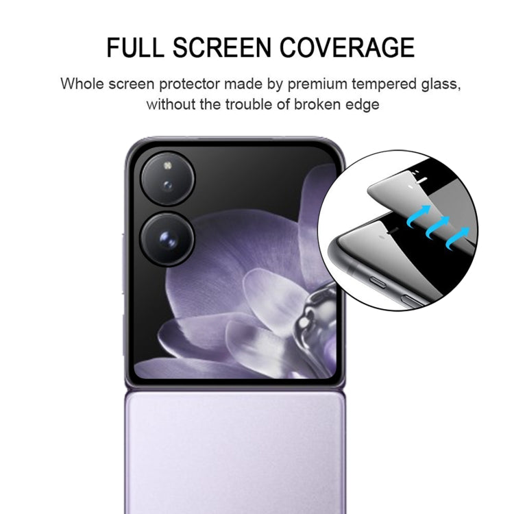 For Xiaomi Mix Flip Folding Screen Edge Glue Full Cover Screen Protector - Black