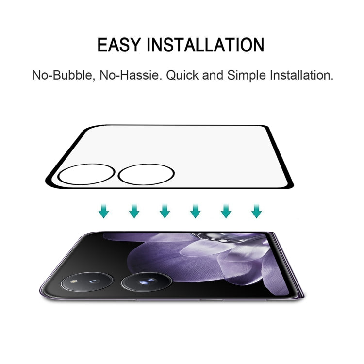 For Xiaomi Mix Flip Folding Screen Edge Glue Full Cover Screen Protector - Black