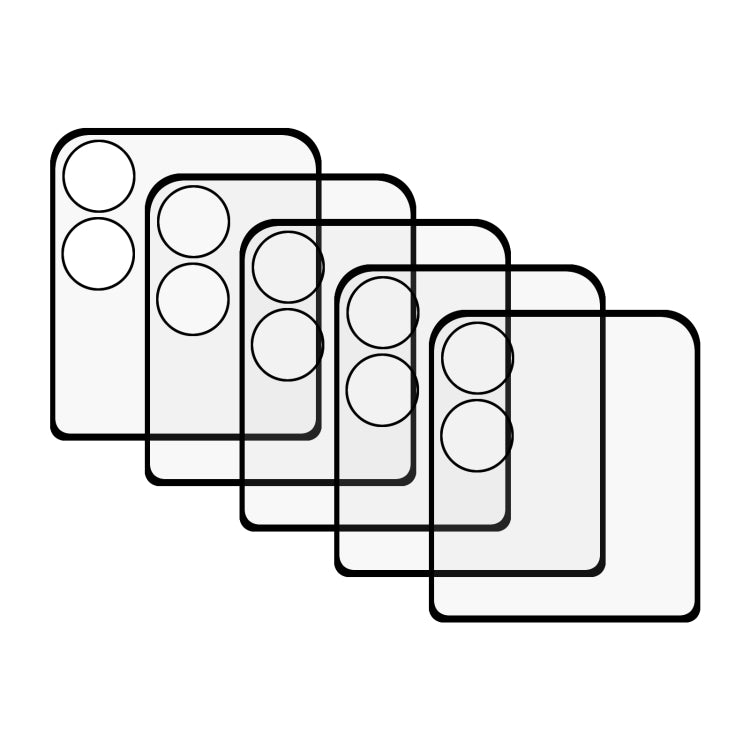 For Xiaomi Mix Flip 25pcs Folding Screen Edge Glue Full Cover Screen Protector - Black