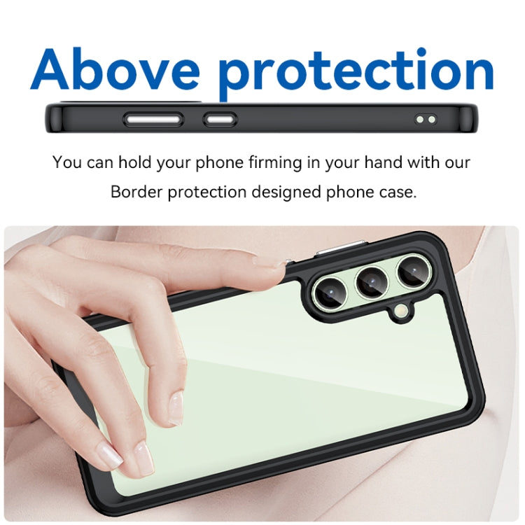 For Samsung Galaxy S24 FE 5G Colorful Series Acrylic Hybrid TPU Phone Case