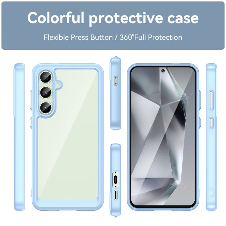 For Samsung Galaxy S24 FE 5G Colorful Series Acrylic Hybrid TPU Phone Case