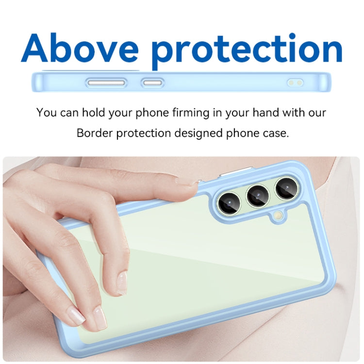 For Samsung Galaxy S24 FE 5G Colorful Series Acrylic Hybrid TPU Phone Case