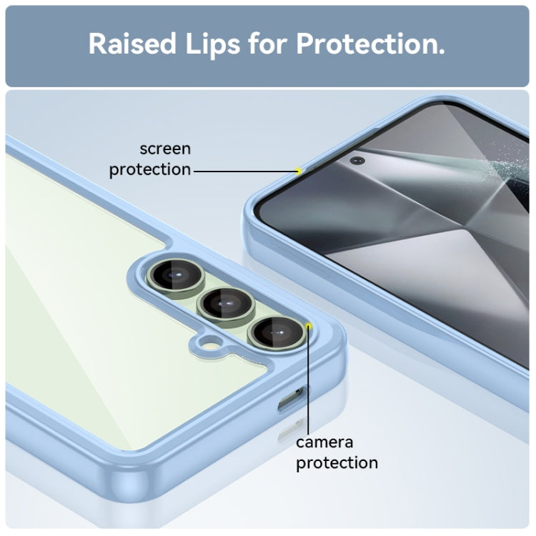 For Samsung Galaxy S24 FE 5G Colorful Series Acrylic Hybrid TPU Phone Case