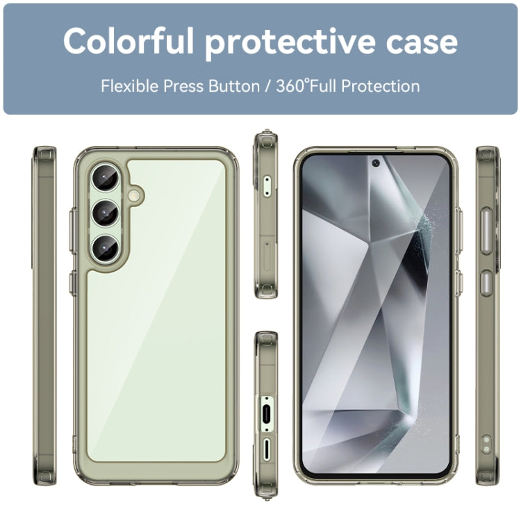 For Samsung Galaxy S24 FE 5G Colorful Series Acrylic Hybrid TPU Phone Case