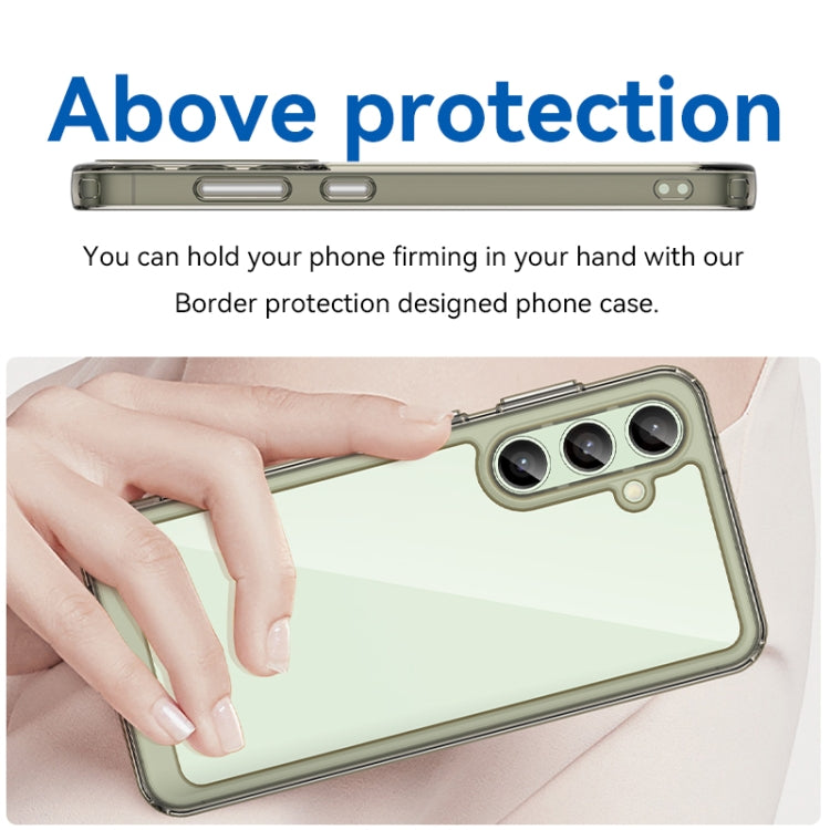 For Samsung Galaxy S24 FE 5G Colorful Series Acrylic Hybrid TPU Phone Case
