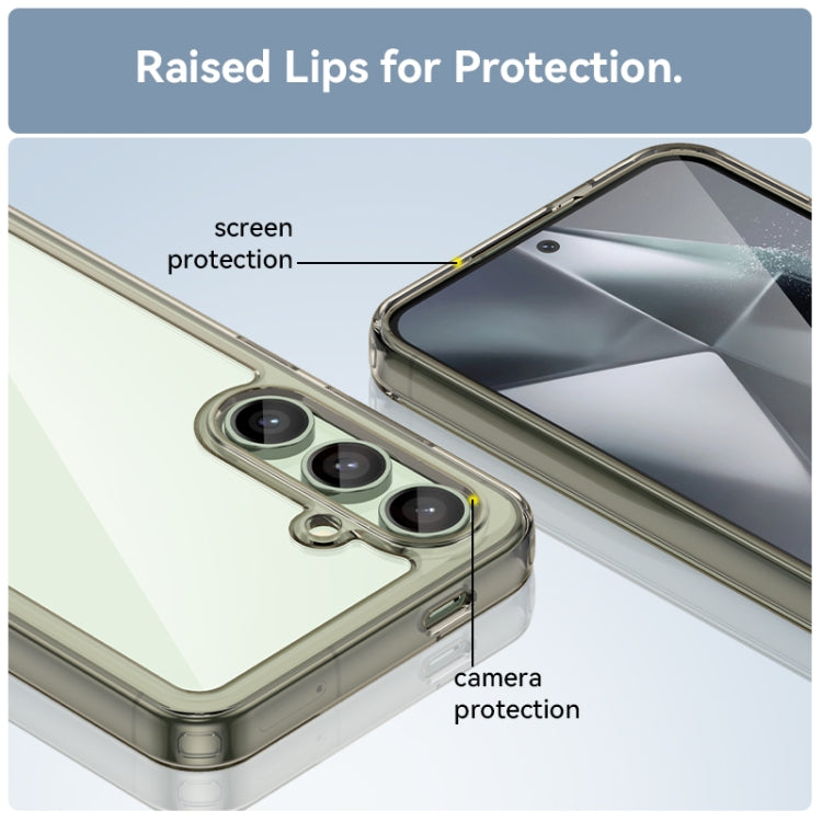 For Samsung Galaxy S24 FE 5G Colorful Series Acrylic Hybrid TPU Phone Case