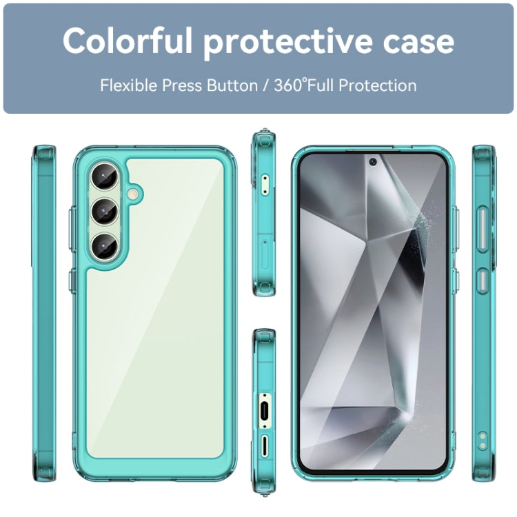 For Samsung Galaxy S24 FE 5G Colorful Series Acrylic Hybrid TPU Phone Case