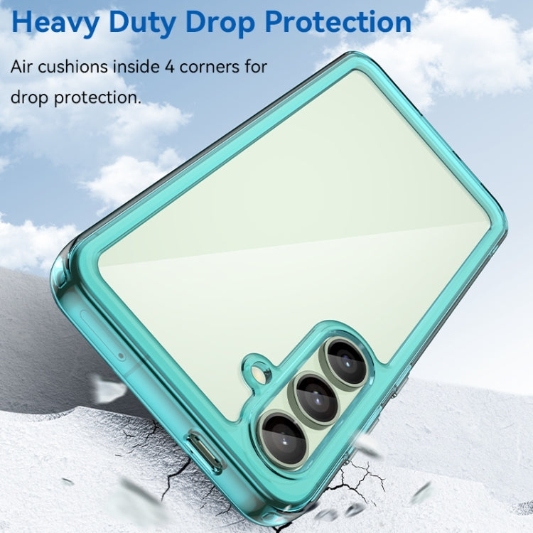 For Samsung Galaxy S24 FE 5G Colorful Series Acrylic Hybrid TPU Phone Case