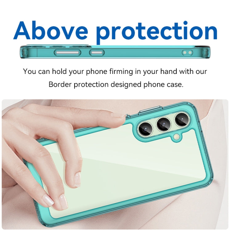 For Samsung Galaxy S24 FE 5G Colorful Series Acrylic Hybrid TPU Phone Case