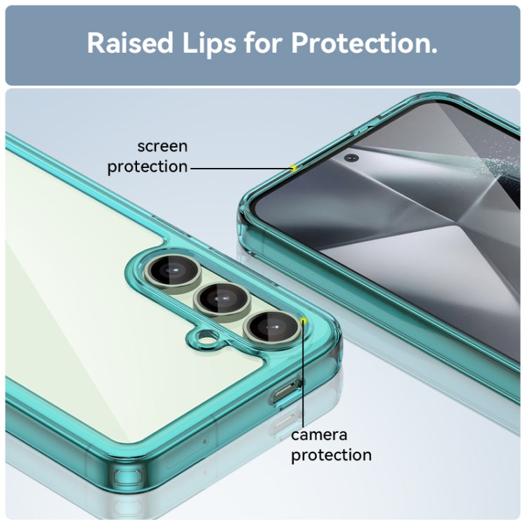 For Samsung Galaxy S24 FE 5G Colorful Series Acrylic Hybrid TPU Phone Case