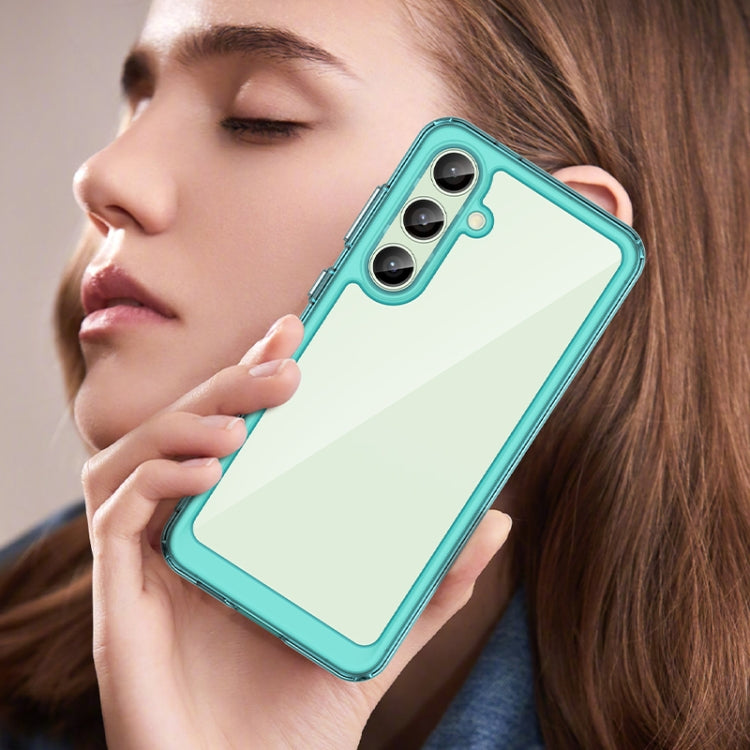 For Samsung Galaxy S24 FE 5G Colorful Series Acrylic Hybrid TPU Phone Case
