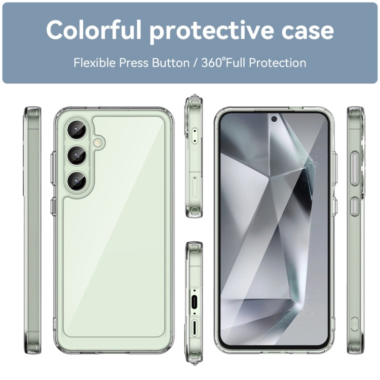 For Samsung Galaxy S24 FE 5G Colorful Series Acrylic Hybrid TPU Phone Case
