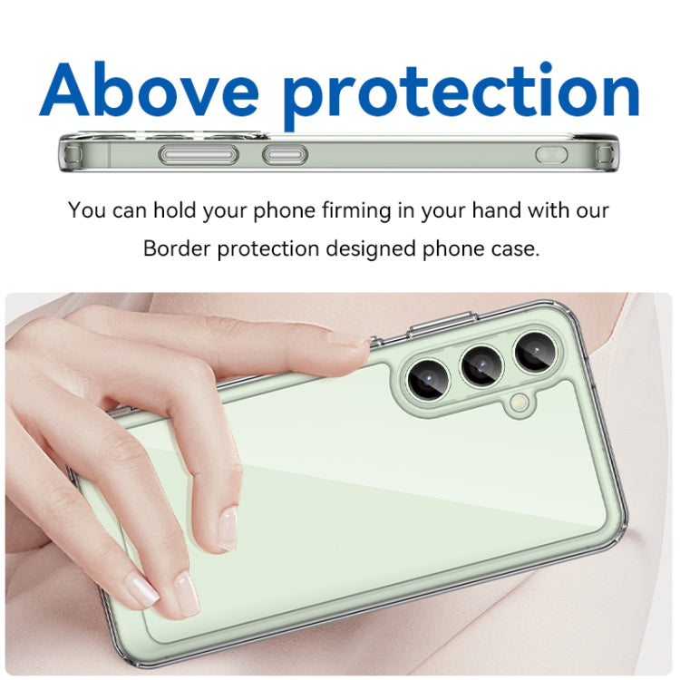 For Samsung Galaxy S24 FE 5G Colorful Series Acrylic Hybrid TPU Phone Case