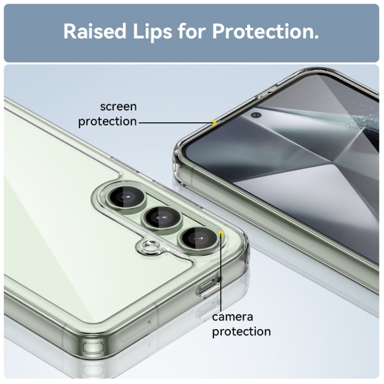 For Samsung Galaxy S24 FE 5G Colorful Series Acrylic Hybrid TPU Phone Case