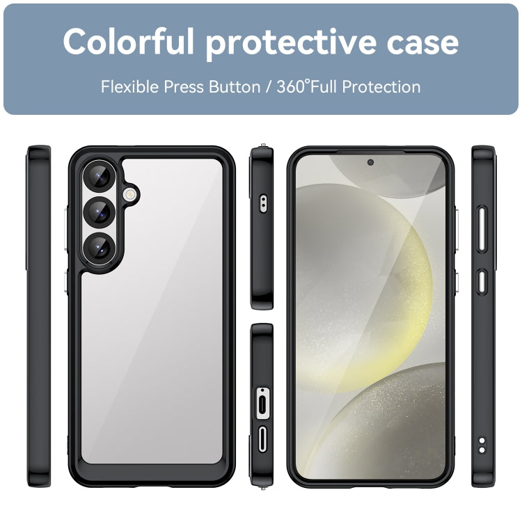 For Samsung Galaxy S25+ 5G Colorful Series Acrylic Hybrid TPU Phone Case