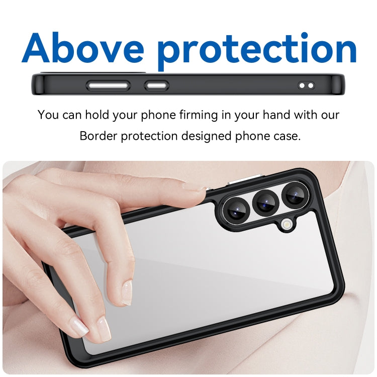 For Samsung Galaxy S25+ 5G Colorful Series Acrylic Hybrid TPU Phone Case
