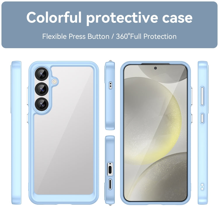 For Samsung Galaxy S25+ 5G Colorful Series Acrylic Hybrid TPU Phone Case