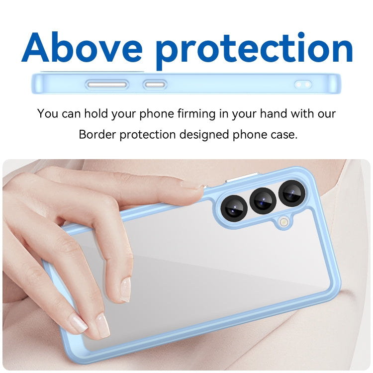 For Samsung Galaxy S25+ 5G Colorful Series Acrylic Hybrid TPU Phone Case