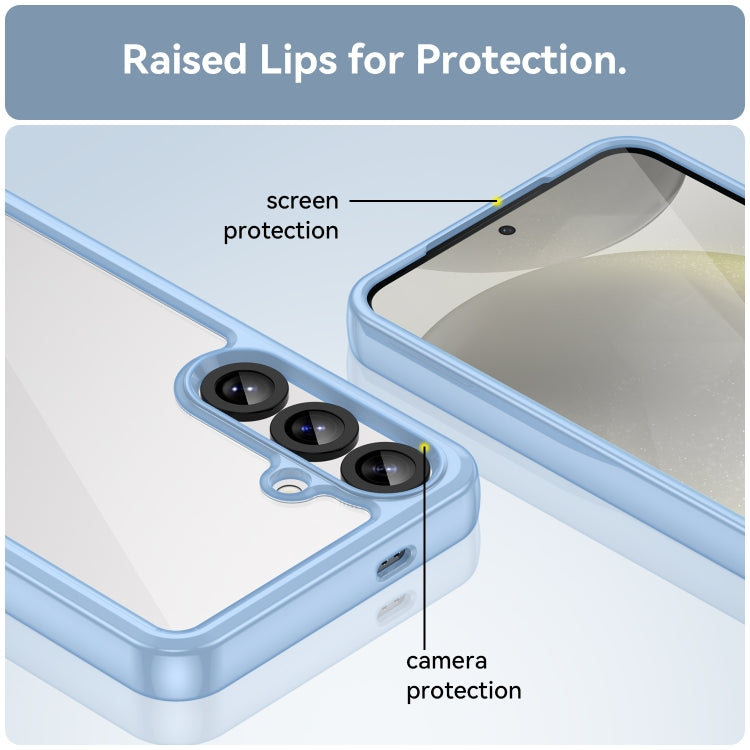 For Samsung Galaxy S25+ 5G Colorful Series Acrylic Hybrid TPU Phone Case