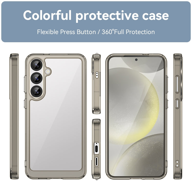 For Samsung Galaxy S25+ 5G Colorful Series Acrylic Hybrid TPU Phone Case