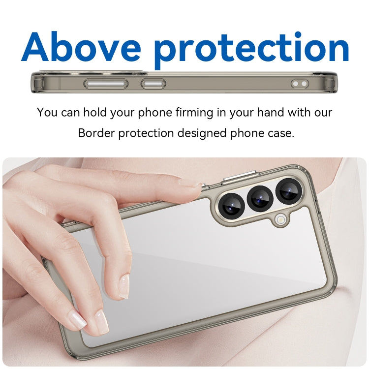 For Samsung Galaxy S25+ 5G Colorful Series Acrylic Hybrid TPU Phone Case