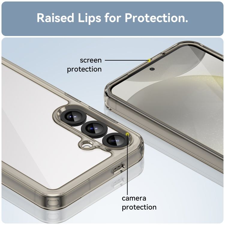 For Samsung Galaxy S25+ 5G Colorful Series Acrylic Hybrid TPU Phone Case