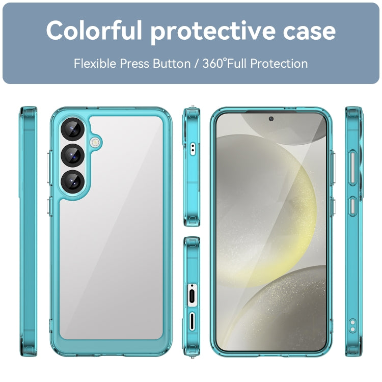 For Samsung Galaxy S25+ 5G Colorful Series Acrylic Hybrid TPU Phone Case