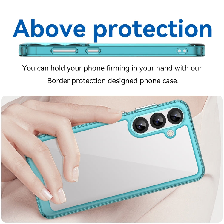 For Samsung Galaxy S25+ 5G Colorful Series Acrylic Hybrid TPU Phone Case