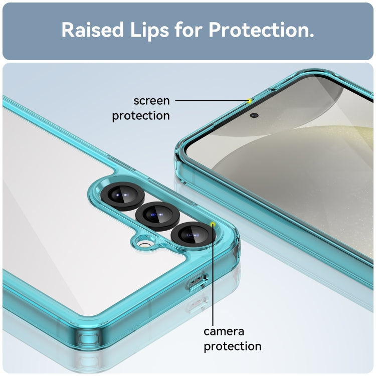 For Samsung Galaxy S25+ 5G Colorful Series Acrylic Hybrid TPU Phone Case