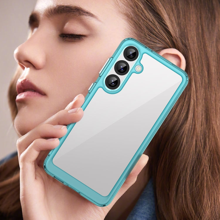 For Samsung Galaxy S25+ 5G Colorful Series Acrylic Hybrid TPU Phone Case