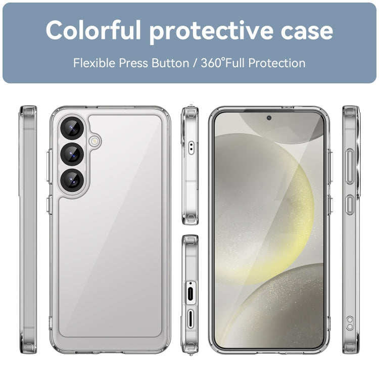 For Samsung Galaxy S25+ 5G Colorful Series Acrylic Hybrid TPU Phone Case
