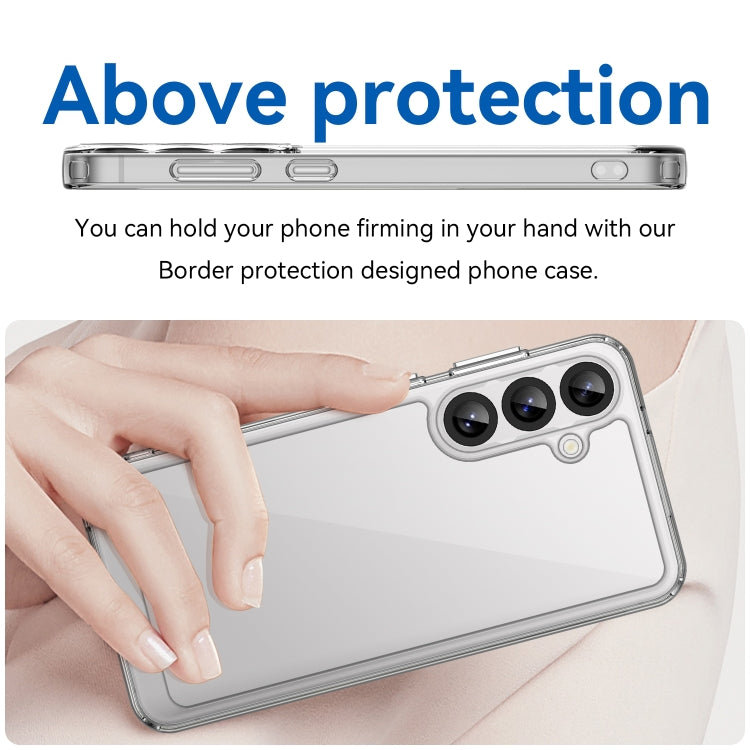 For Samsung Galaxy S25+ 5G Colorful Series Acrylic Hybrid TPU Phone Case