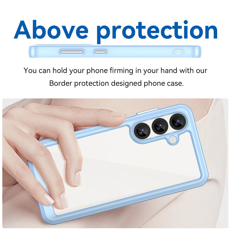 For Samsung Galaxy S25 5G Colorful Series Acrylic Hybrid TPU Phone Case