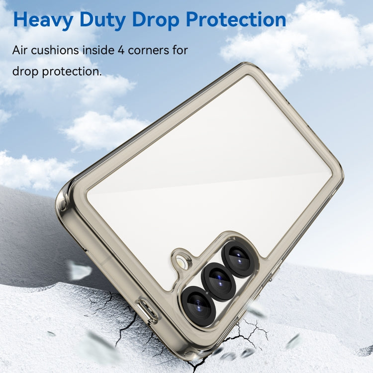 For Samsung Galaxy S25 5G Colorful Series Acrylic Hybrid TPU Phone Case