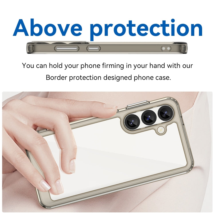 For Samsung Galaxy S25 5G Colorful Series Acrylic Hybrid TPU Phone Case