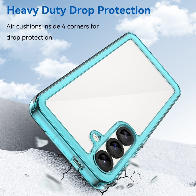For Samsung Galaxy S25 5G Colorful Series Acrylic Hybrid TPU Phone Case