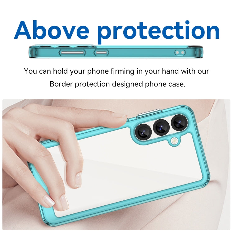 For Samsung Galaxy S25 5G Colorful Series Acrylic Hybrid TPU Phone Case