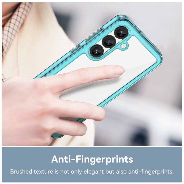 For Samsung Galaxy S25 5G Colorful Series Acrylic Hybrid TPU Phone Case