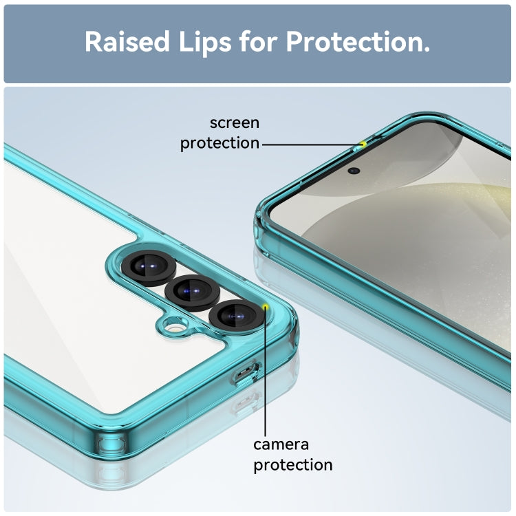 For Samsung Galaxy S25 5G Colorful Series Acrylic Hybrid TPU Phone Case