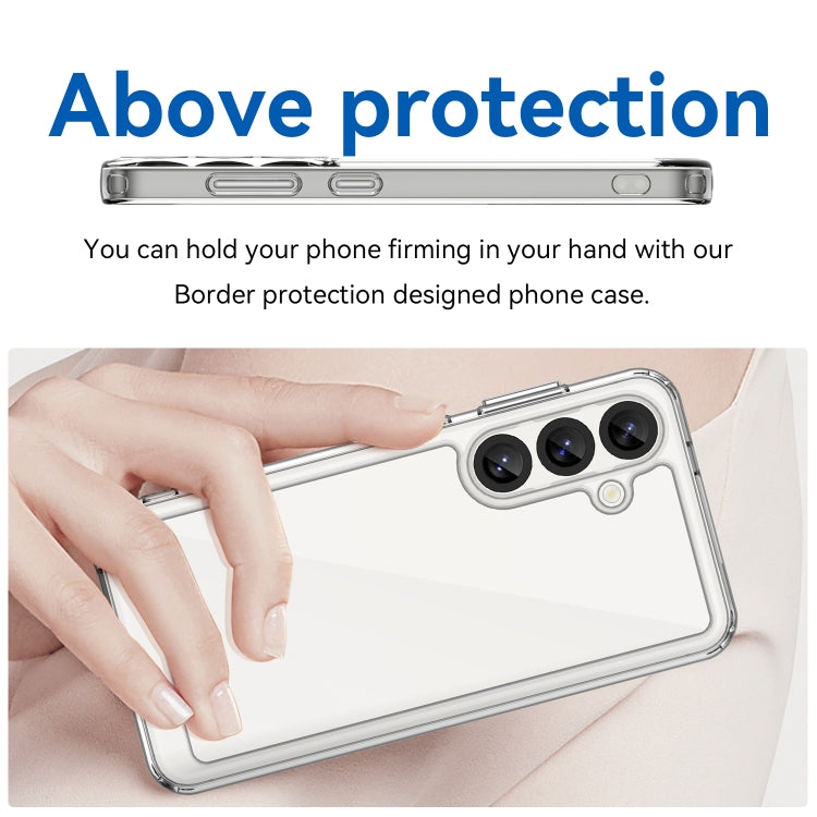 For Samsung Galaxy S25 5G Colorful Series Acrylic Hybrid TPU Phone Case