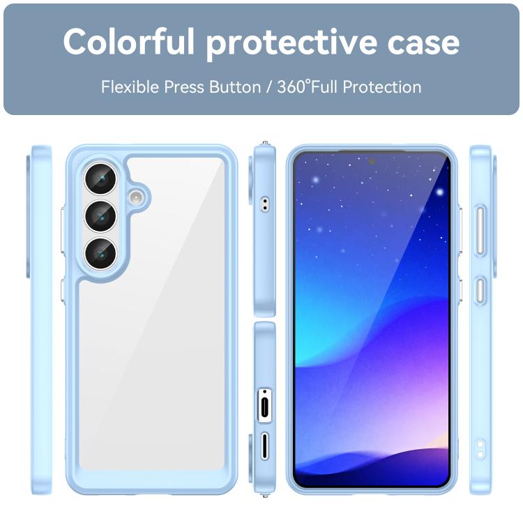 For Samsung Galaxy S26+ 5G Colorful Series Acrylic Hybrid TPU Phone Case