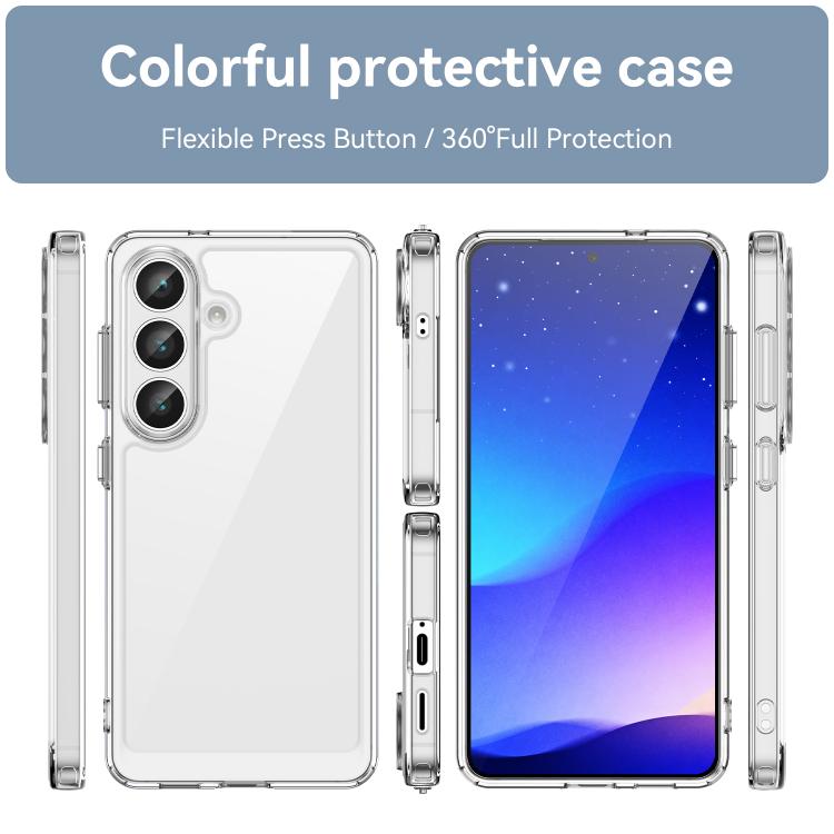For Samsung Galaxy S26+ 5G Colorful Series Acrylic Hybrid TPU Phone Case