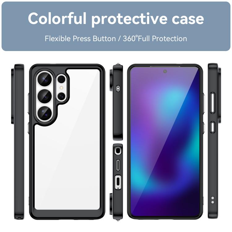 For Samsung Galaxy S26 Ultra 5G Colorful Series Acrylic Hybrid TPU Phone Case