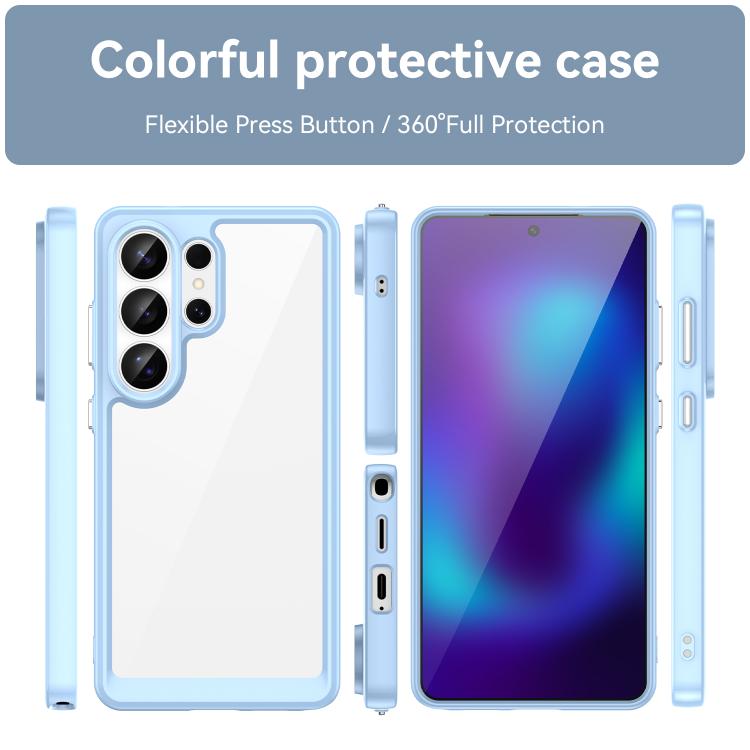For Samsung Galaxy S26 Ultra 5G Colorful Series Acrylic Hybrid TPU Phone Case
