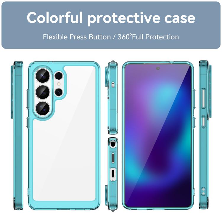 For Samsung Galaxy S26 Ultra 5G Colorful Series Acrylic Hybrid TPU Phone Case