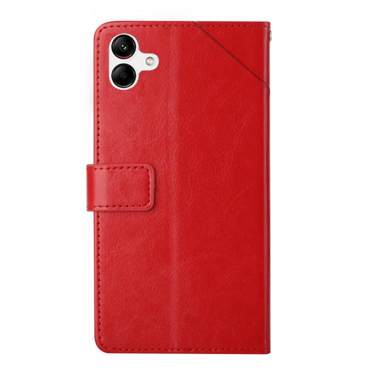 For Samsung Galaxy A07 5G Y-shaped Pattern Flip Leather Phone Case