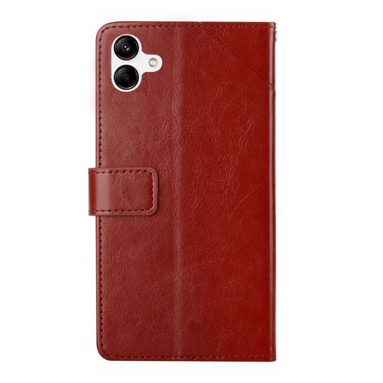 For Samsung Galaxy A07 5G Y-shaped Pattern Flip Leather Phone Case