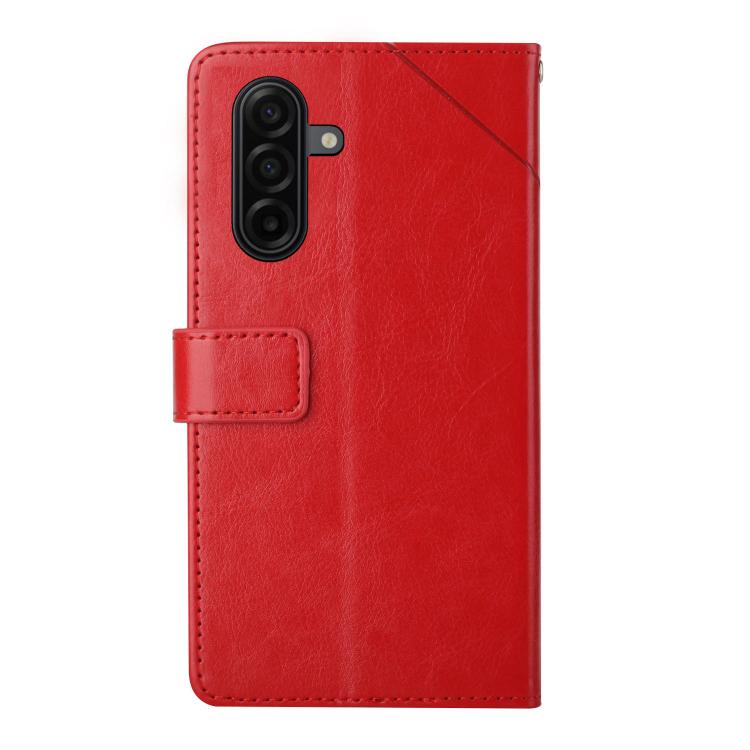 For Samsung Galaxy A57 5G Y-shaped Pattern Flip Leather Phone Case